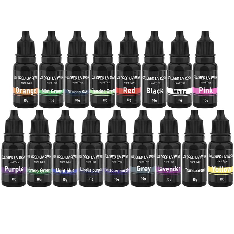 Epoxy Uv Resin Kit - 10g Color UV Resin Glue Ultraviolet