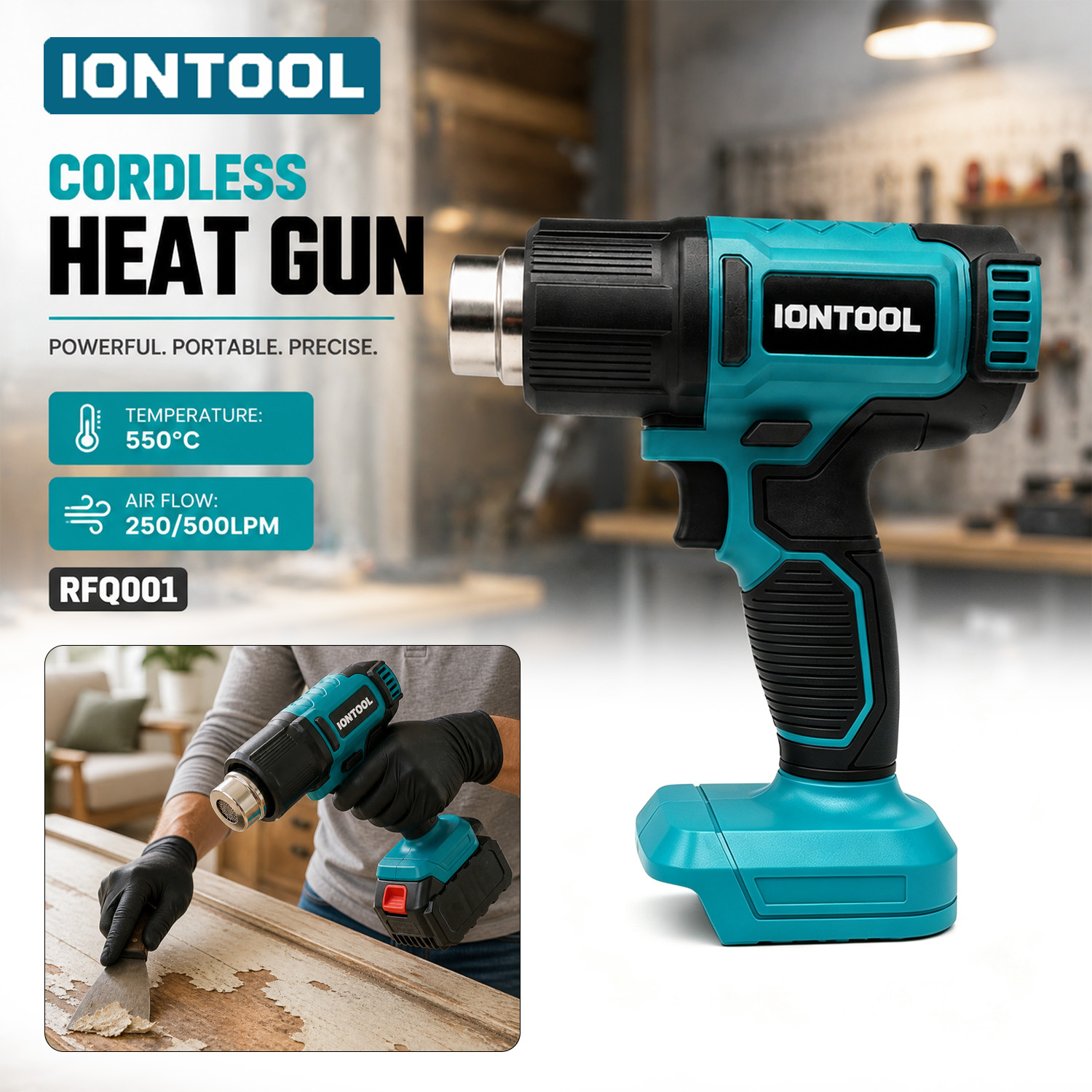 IONTOOL Portable Cordless Hot  - огляд і ціна Heat Gun Small