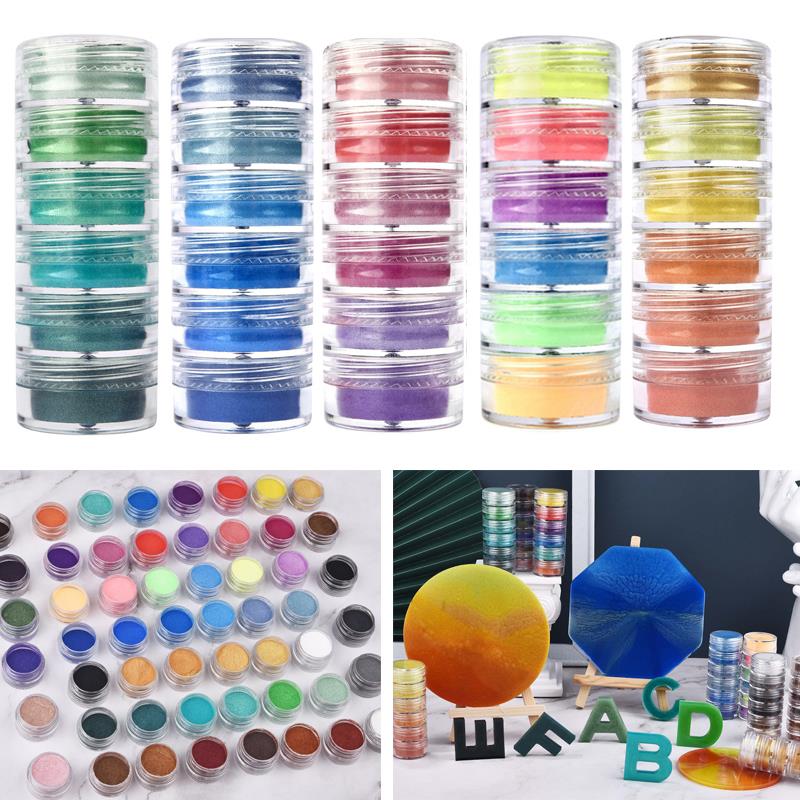 6 Colors/Set Pearlescent Powde - огляд і ціна Resin Pigment Set