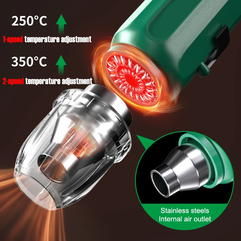 350W 2 Gears Hot Air Gun Mini  - огляд і ціна Heat Gun Small