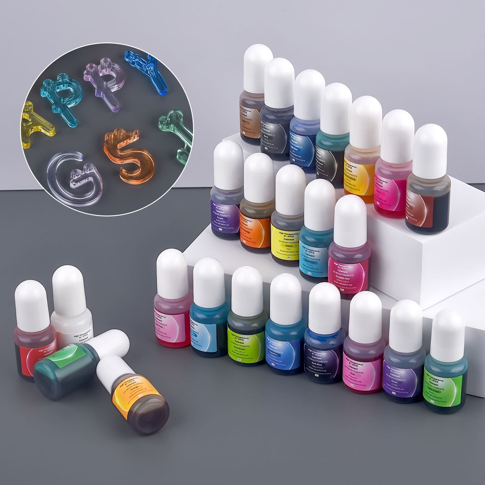 24Colors 5ml Epoxy Resin Pigme - огляд і ціна Epoxy Uv Resin Kit