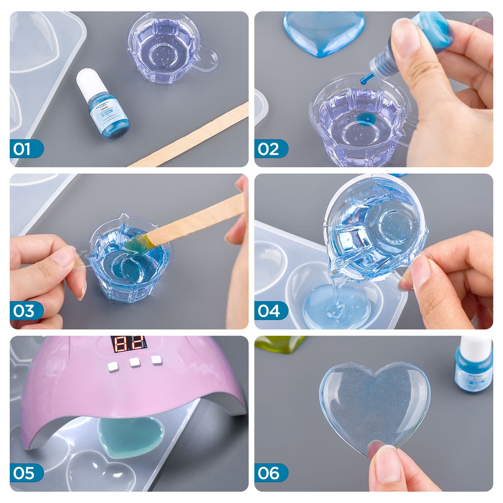 24Colors 5ml Epoxy Resin Pigme - огляд і ціна Epoxy Uv Resin Kit