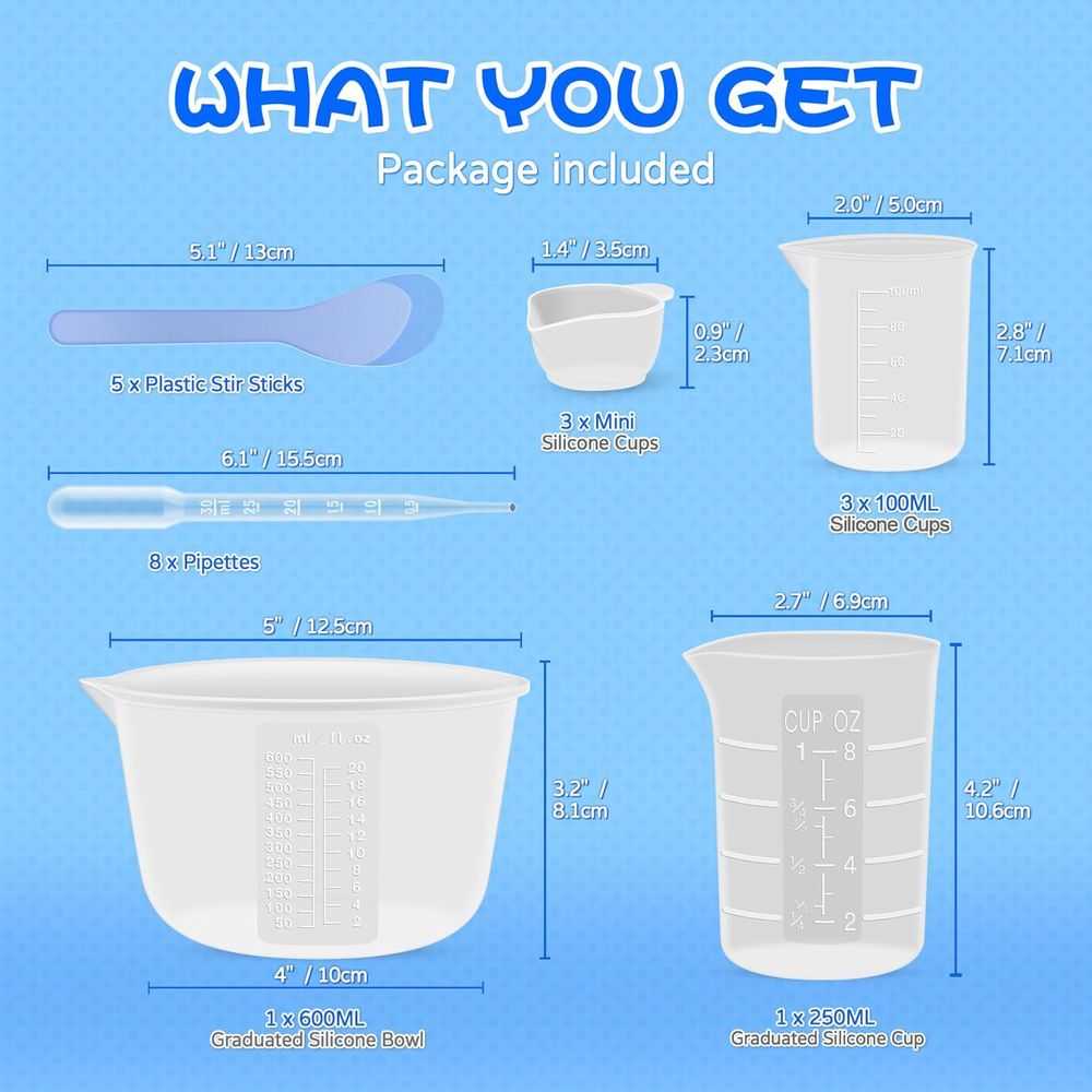 Silicone Resin Mixing Measurin - огляд і ціна Mixing Cup Silicone