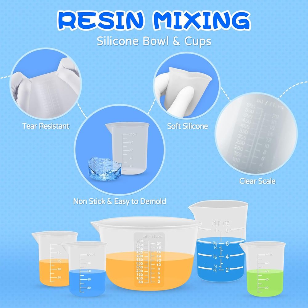 Silicone Resin Mixing Measurin - огляд і ціна Mixing Cup Silicone