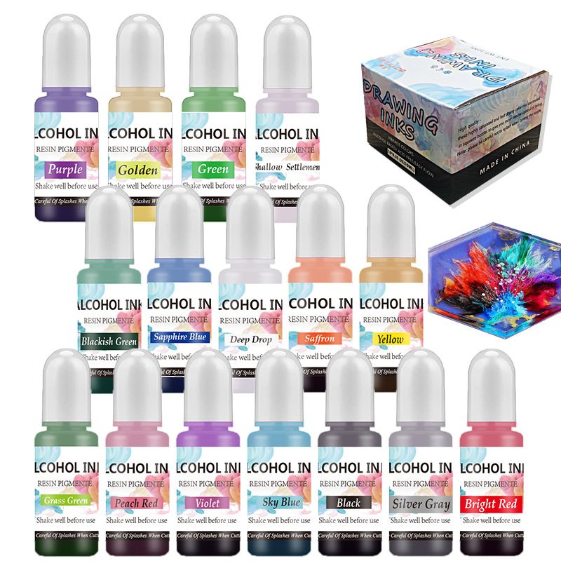A Set Ink Alcohol Resin Pigmen - огляд і ціна Resin Pigment Set